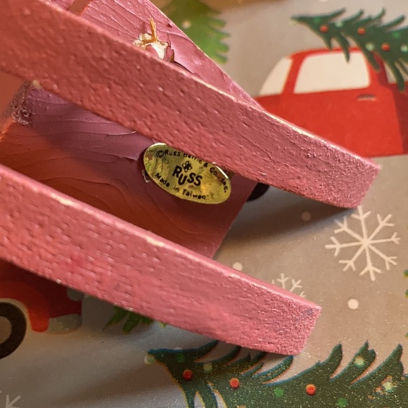 ❄️🖤❄️❤️  a lil bit worn Vintage Xmas Decor ❄️🖤❄️❤️ - Picture 3 of 8